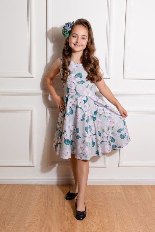 Rey Floral Swing Dress in Kids by Hearts and Roses
