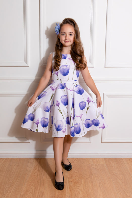Cathy Floral Swing Dress in Kids by Hearts and Roses