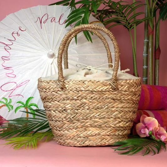 Paradise Palms Small Floral Basket Pre Order arriving Week beg 29th April