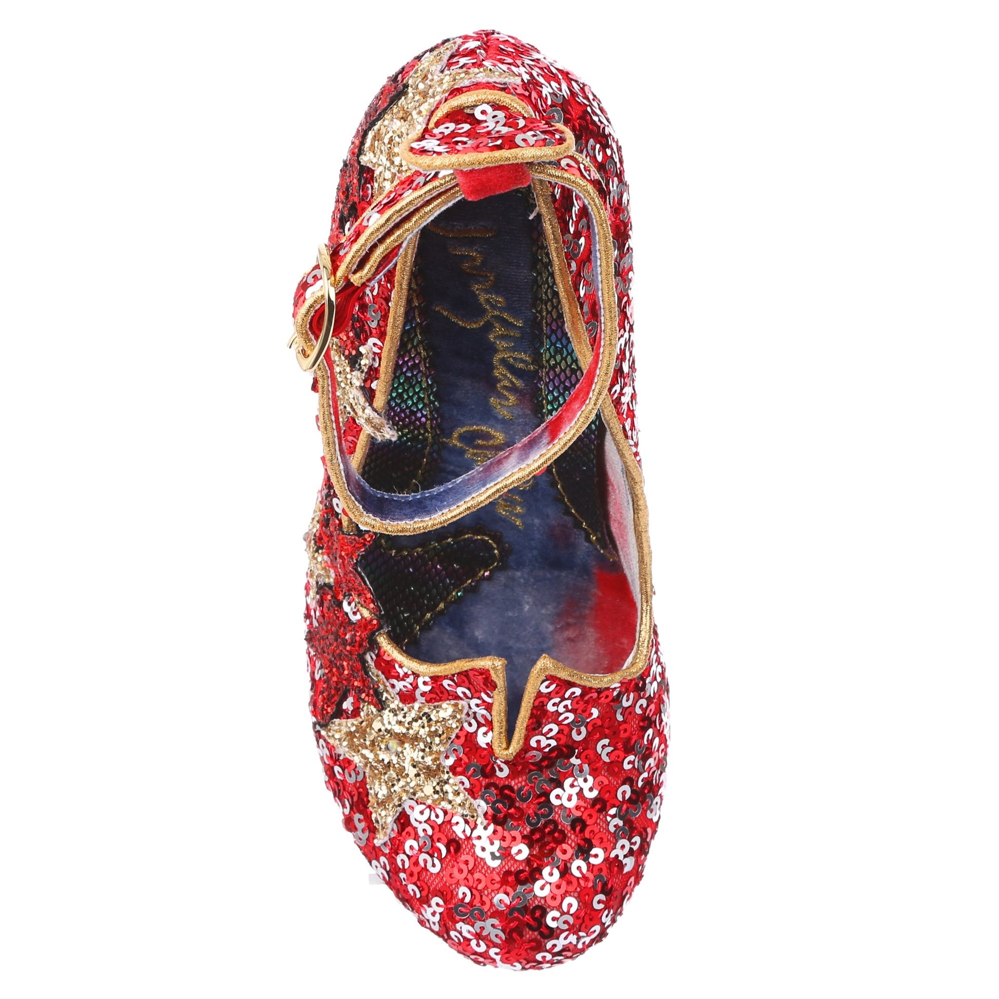 Shooting Star in Red and Gold by Irregular Choice - Isabel’s Retro & Vintage Clothing