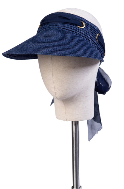 Visor hat - blue or white - Isabel’s Retro & Vintage Clothing