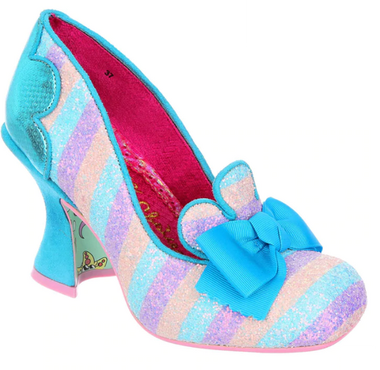 Fleur De Lis in Blue by Irregular Choice - Isabel’s Retro & Vintage Clothing