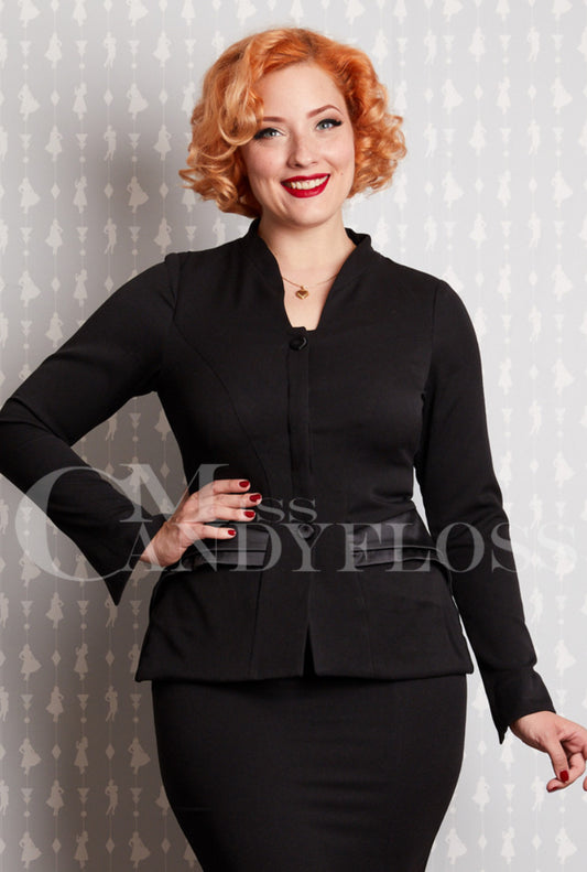 Jacintha-Lou Satin blazer - Isabel’s Retro & Vintage Clothing