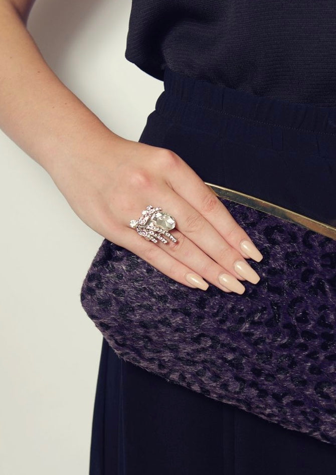 Diamond Burst Stretch Ring by Rosie Fox - Isabel’s Retro & Vintage Clothing