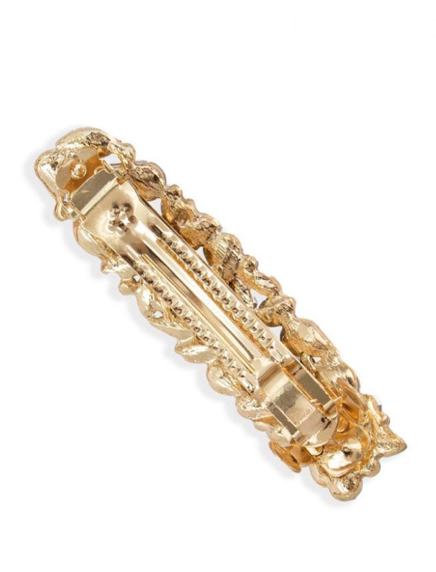 Exquisite Gold & Crystal Barrette by Rosie Fox - Isabel’s Retro & Vintage Clothing