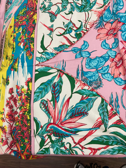 Ocean Tropical Vintage Silk Scarf by Rosie Fox - Isabel’s Retro & Vintage Clothing
