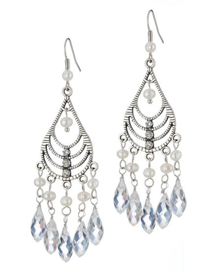 Freshwater Pearl Chandelier Earrings by Rosie Fox - Isabel’s Retro & Vintage Clothing