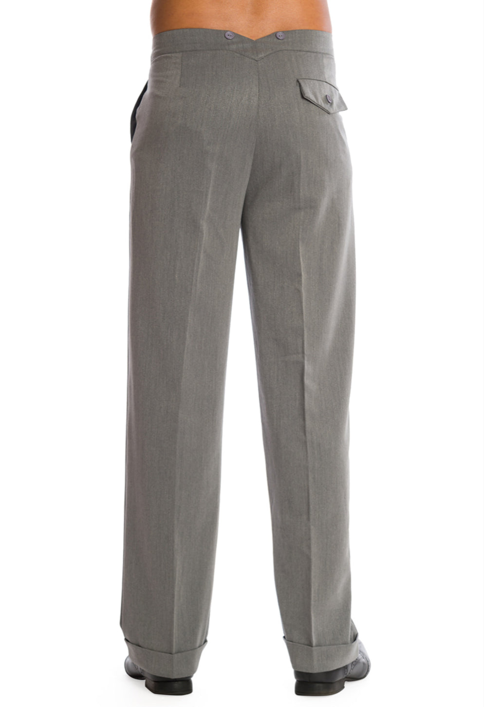 Get In Line Trousers In Grey - Isabel’s Retro & Vintage Clothing