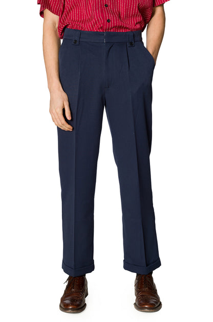 Get In Line Trouser in Navy - Isabel’s Retro & Vintage Clothing