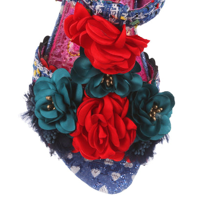 Irregular Choice Blossoming Beauty in Blue - Isabel’s Retro & Vintage Clothing