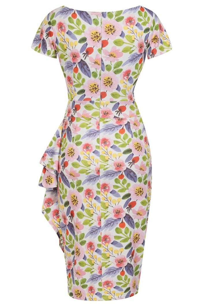 Elsie Dress - Pink Poppy - Isabel’s Retro & Vintage Clothing